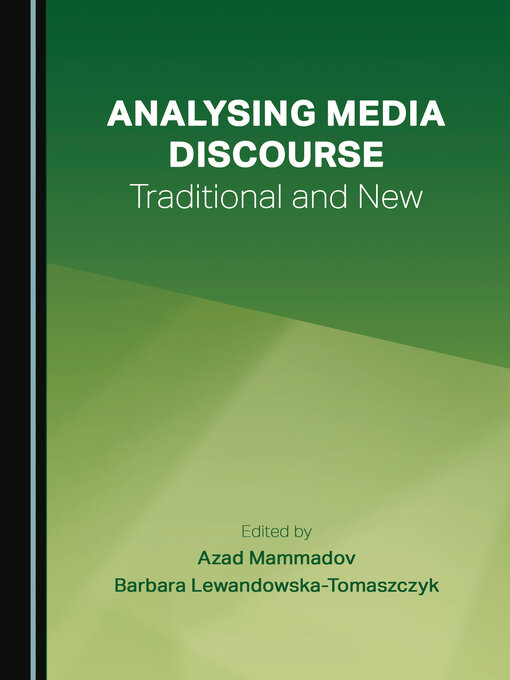 Title details for Analysing Media Discourse by Azad Mammadov - Wait list